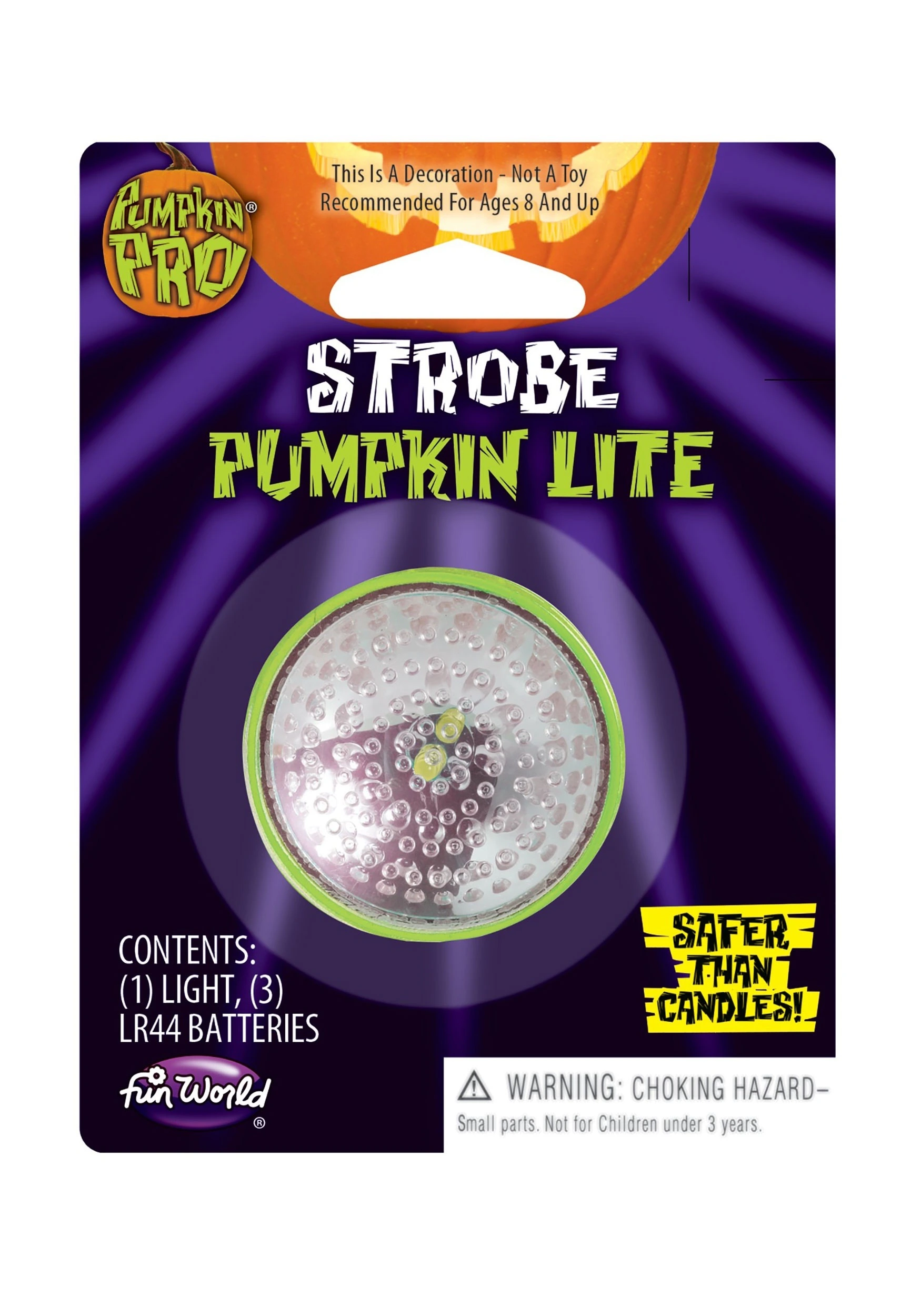 White Strobe Pumpkin Lite 1 White Strobe Pumpkin Lite