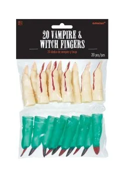 Pack Of 20 Witch And Vampire Fingers