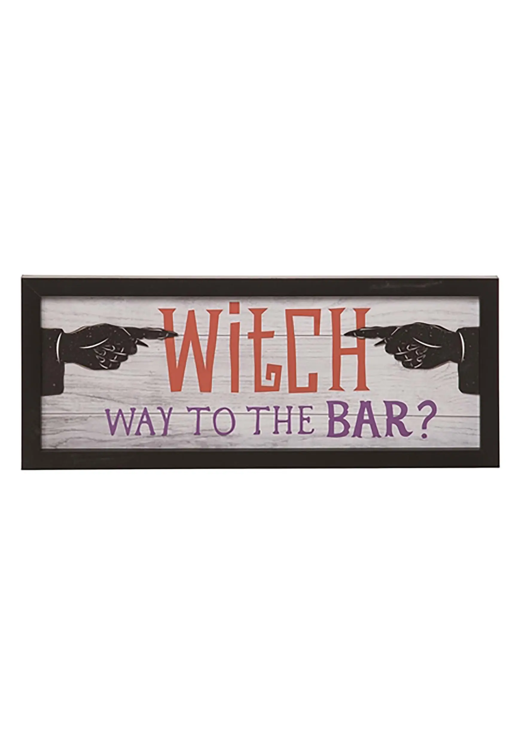 Wooden Witch Bar Halloween Sign 1 Wooden Witch Bar Halloween Sign